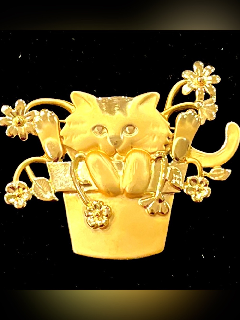 Gold Basket Charm Ring - Women Jewelry